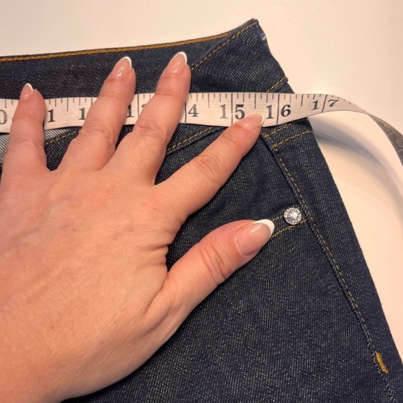 Zadig & Voltaire Eva Vent Straight Jeans with Studded Hem Size 30 NWOT - Picture 10 of 11